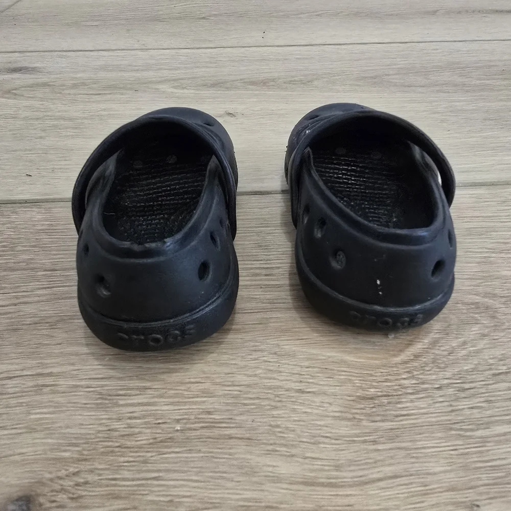 Crocs Baby Toddler Size 4 C Shoes Clogs Kids Water Sandals Slip On Black